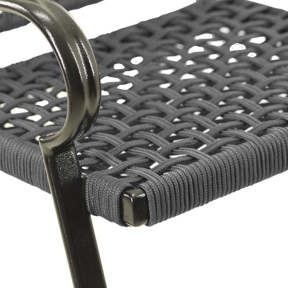 Poltrona Corda Náutica Porto Rico Alumínio área, Jardim Prata - 3