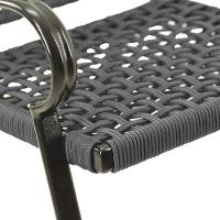 Poltrona Corda Náutica Porto Rico Alumínio área, Jardim Prata - 3