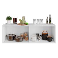 Balcão De Cozinha Suspenso 118cm 4 Portas Monna Branco Z34 - Mpozenato - 5