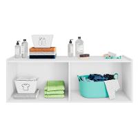 Balcão Suspenso Multiuso Lavanderia 118cm Monna Branco Z34 - Mpozenato - 5