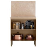 Balcão De Cozinha Com Tampo 80cm 2 Portas Minsk Vanilla Z06 - Mpozenato - 5