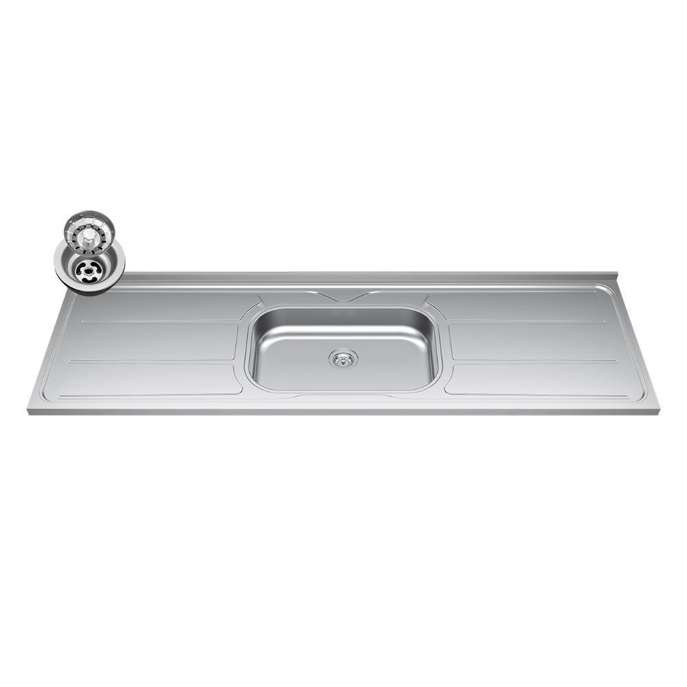 Balcão De Cozinha Com Pia Inox 180cm Pérola Z34 Branco - Mpozenato - 6