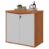 Balcão Para Escritório 74cm 2 Portas Rayly Freijó-branco A06 - Mpozenato - 1