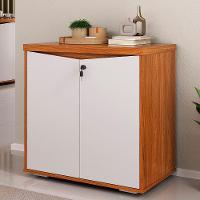 Balcão Para Escritório 74cm 2 Portas Rayly Freijó-branco A06 - Mpozenato - 2