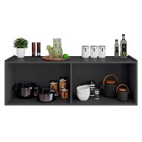 Balcão De Cozinha Suspenso 118cm 4 Portas Monna Grafite Z34 - Mpozenato - 5