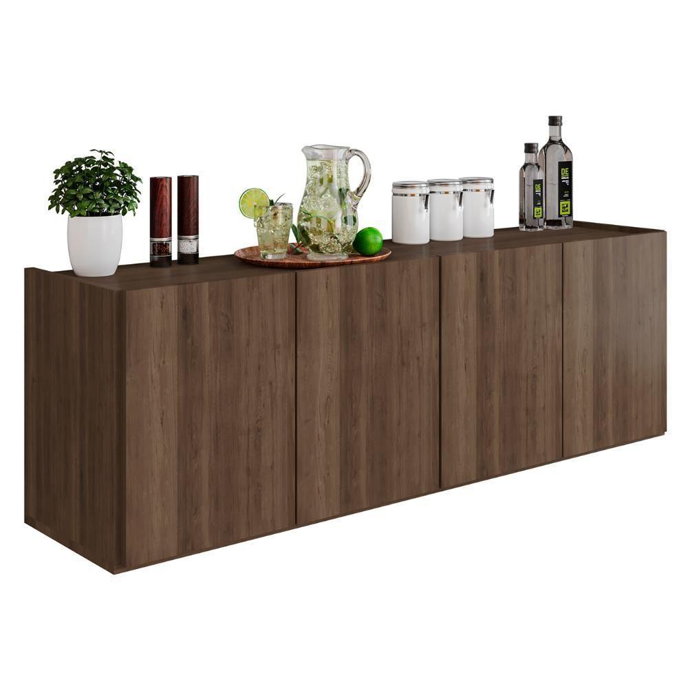 Balcão Suspenso Multiuso Lavanderia 118cm Monna Freijó Z34 - Mpozenato - 1