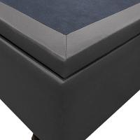 Base Box Baú Para Cama Casal King 192x203cm Bipartido Liz S05 Sintético Cinza - Mpozenato - 5