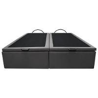 Base Box Baú Para Cama Casal King 192x203cm Bipartido Liz S05 Sintético Cinza - Mpozenato - 6