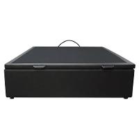 Base Box Baú Para Cama Casal 138x188cm Liz S05 Sintético Preto - Mpozenato - 6