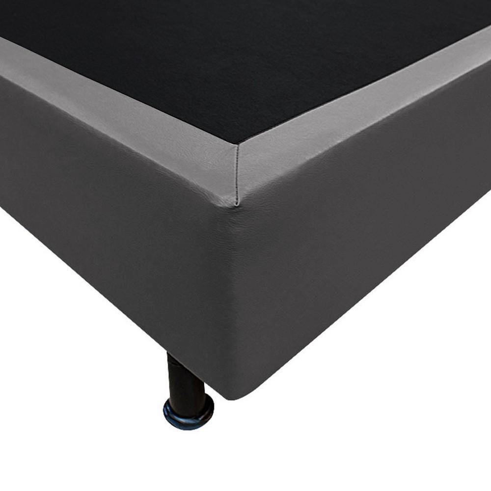 Base Box Para Cama Casal Queen 158x198cm Bipartido Liz S05 Sintético Cinza - Mpozenato - 3