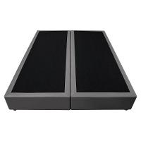 Base Box Para Cama Casal Queen 158x198cm Bipartido Liz S05 Sintético Cinza - Mpozenato - 5