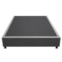 Base Box Para Cama Casal 138x188cm Liz S05 Suede Bordado Cinza - Mpozenato - 5