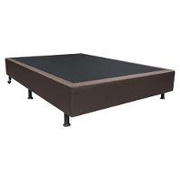 Base Box Para Cama Viúva 128x188cm Liz S05 Sintético Marrom - Mpozenato - 1