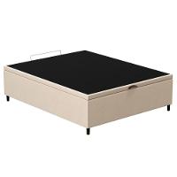 Base Para Cama Box Baú Casal 138x188cm Hit Z04 Suede Bege - Mpozenato - 1