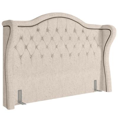 Cabeceira Cama Box Casal 140cm Antibes P02 Linho Cru - Mpozenato