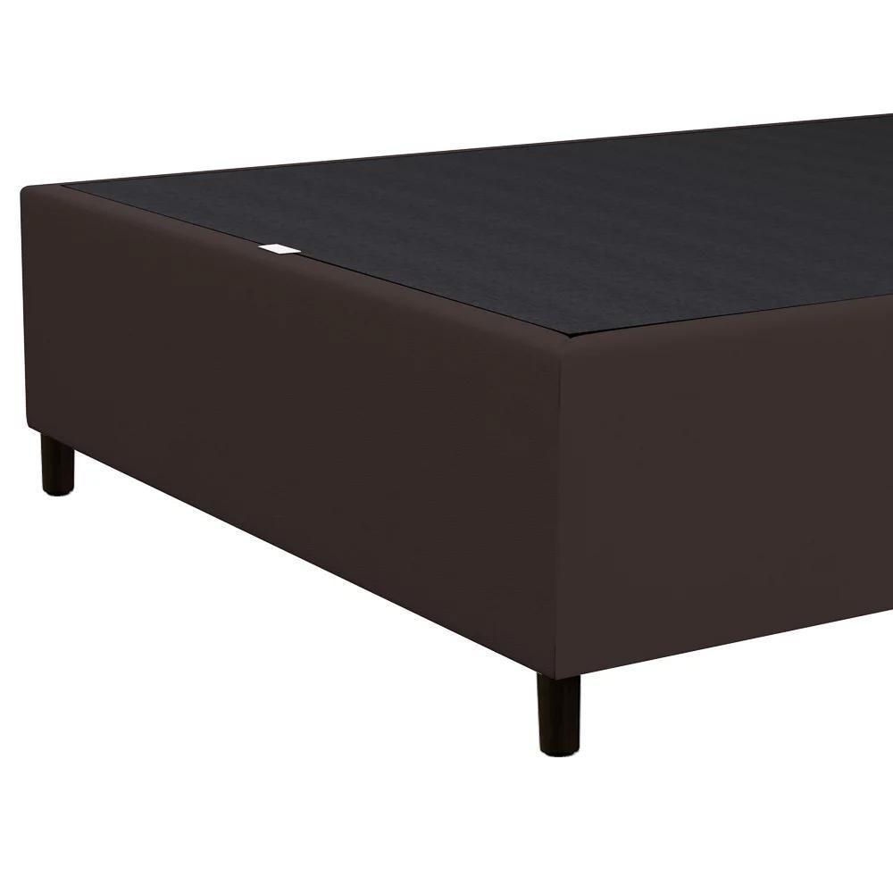Base Para Cama Box Casal 138x188cm Hit Z04 Sintético Marrom - Mpozenato - 5