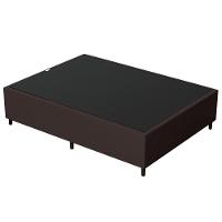 Base Para Cama Box Casal 138x188cm Hit Z04 Sintético Marrom - Mpozenato - 1