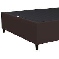 Base Para Cama Box Casal 138x188cm Hit Z04 Sintético Marrom - Mpozenato - 5