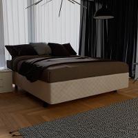 Base Box Para Cama Viúva 128x188cm Liz S05 Suede Bordado Bege - Mpozenato - 2