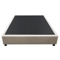 Base Box Para Cama Viúva 128x188cm Liz S05 Suede Bordado Bege - Mpozenato - 5