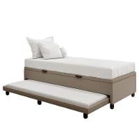 Bicama Box Baú Solteirão 96x188 Cm Samy S05 Linho Bege - Mpozenato - 6