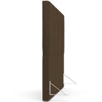 Cabeceira Cama Box Casal Queen 160cm Aura Suede W01 Marrom - Mpozenato - 7