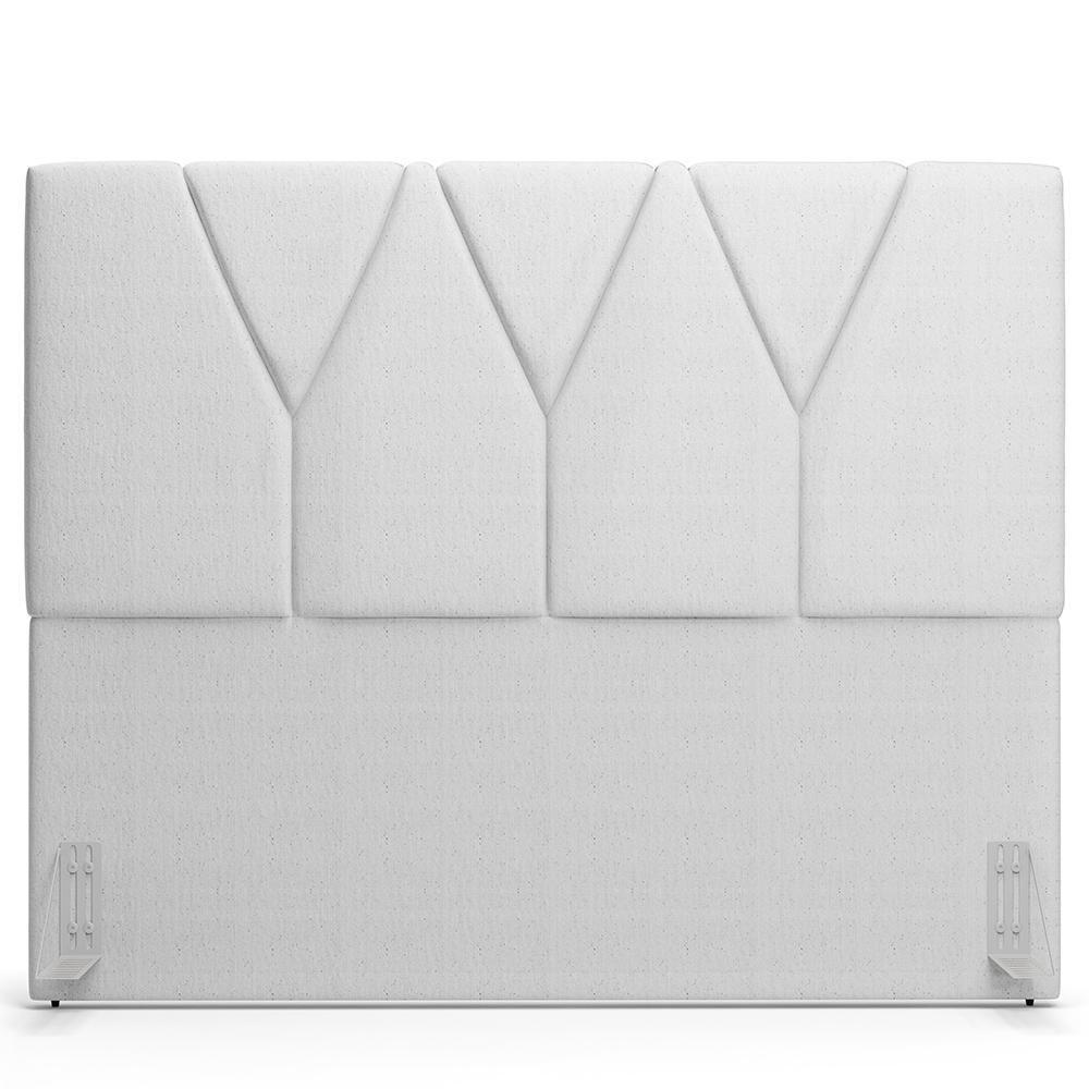 Cabeceira Cama Box Casal Queen 160cm Aura Linho W01 Cinza - Mpozenato - 1