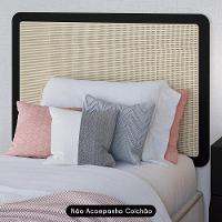 Cabeceira Cama Solteiro Painel Arlo Palinha Nero - Mpozenato - 2
