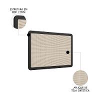 Cabeceira Cama Solteiro Painel Arlo Palinha Nero - Mpozenato - 3