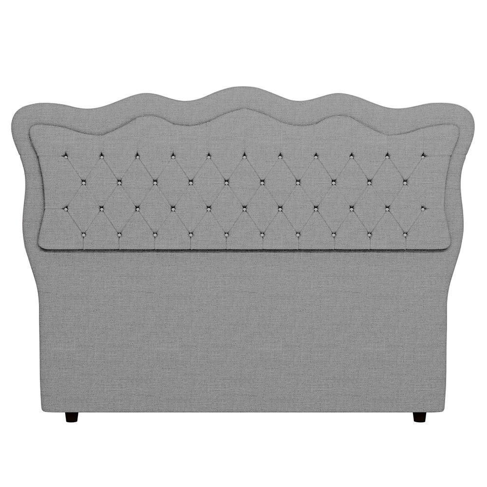 Cabeceira Casal Cama Box 140cm Oregon Z04 Linho Cinza - Mpozenato - 6