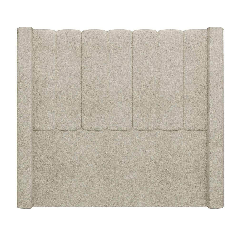 Cabeceira Casal Queen Cama Box 160cm Claire Z04 Boucle Bege - Mpozenato - 6