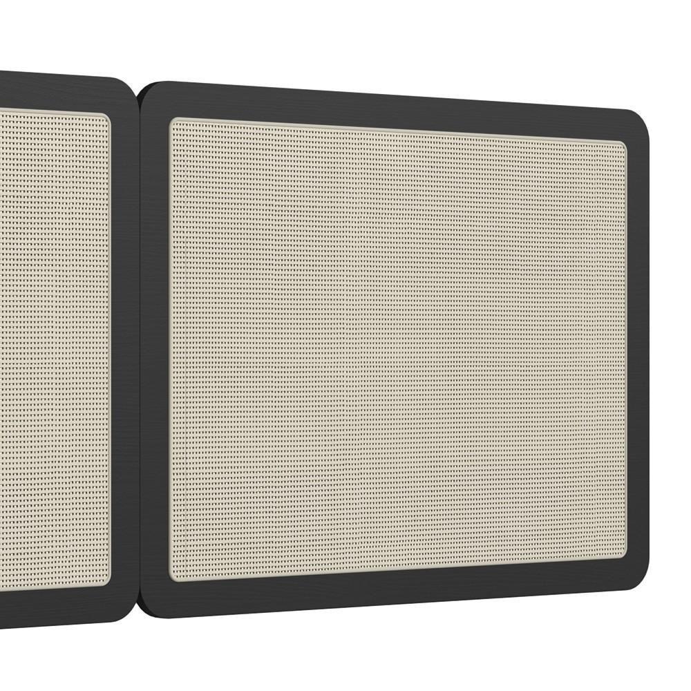 Cabeceira Casal E Queen Com 2 Mesas Laterais Arlo A10 Nero-dourado - Mpozenato - 10