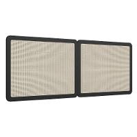 Cabeceira Casal E Queen Com 2 Mesas Laterais Arlo A10 Nero-dourado - Mpozenato - 7