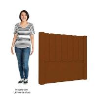 Cabeceira Casal Queen Cama Box 160cm Claire Z04 Veludo Terracota - Mpozenato - 5