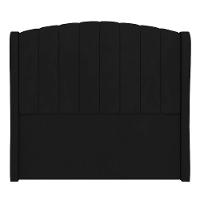 Cabeceira Casal Queen Cama Box 160cm Glenda Z04 Veludo Preto - Mpozenato - 6