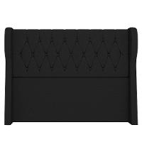 Cabeceira Casal Queen Cama Box 160cm Malva Z04 Linho Preto - Mpozenato - 6