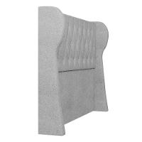 Cabeceira Casal Queen Cama Box 160cm Malva Z04 Boucle Cinza - Mpozenato - 7