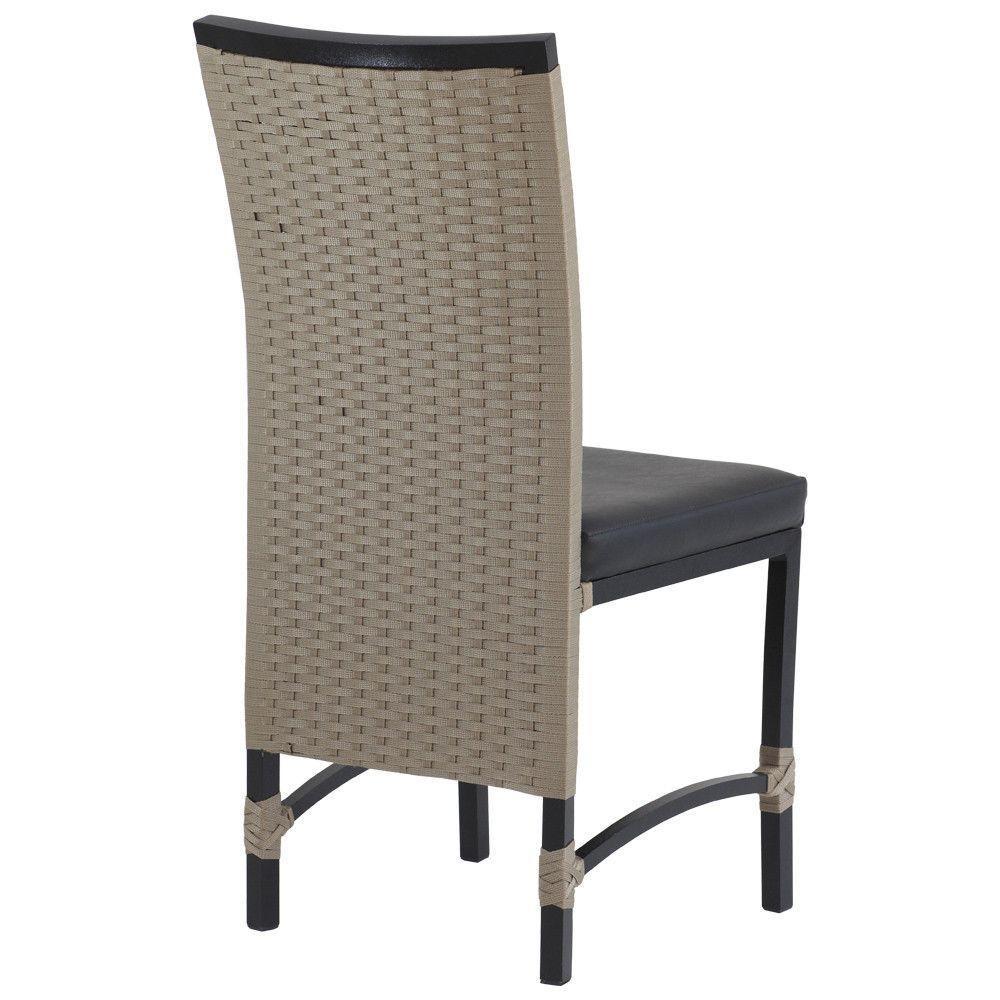 8 Cadeiras Cannes Corda Náutica E Mesa Com Tampo - Trama Rami - 3