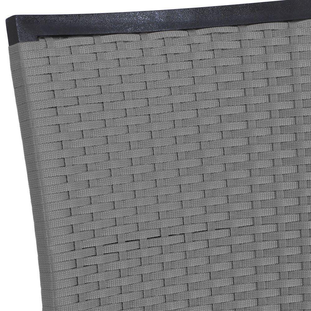 8 Cadeiras Cannes Corda Náutica E Mesa Com Tampo - Trama Prata - 4