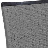 8 Cadeiras Cannes Corda Náutica E Mesa Com Tampo - Trama Prata