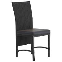 8 Cadeiras Cannes Corda Náutica E Mesa Com Tampo - Trama Preto - 2