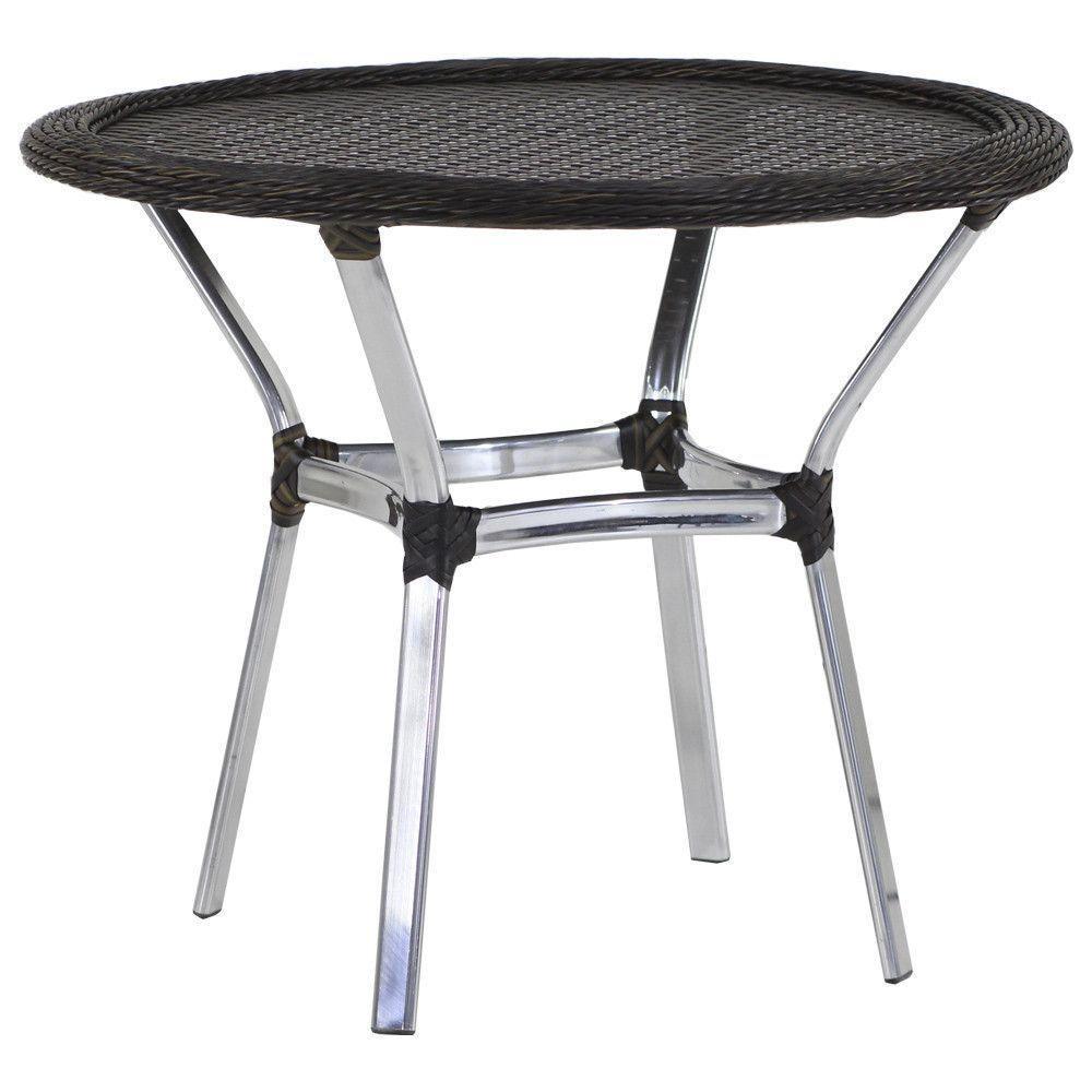 6 Cadeiras Alumínio E Mesa Tampo Varanda Jardim Piscina Pedra Ferro - 2