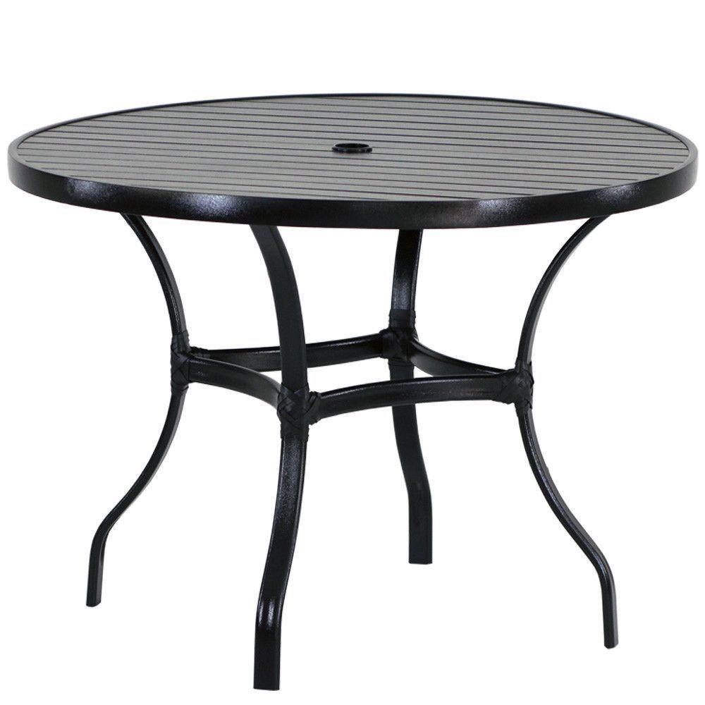 6 Cadeiras E Mesa 80cm Tampo Ripado Alumínio Piscina Jardim Pedra Ferro - 6