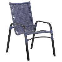 Jogo 4 Cadeiras Emily E Mesa Com Ombrelone Trama Original Cappuccino - 2