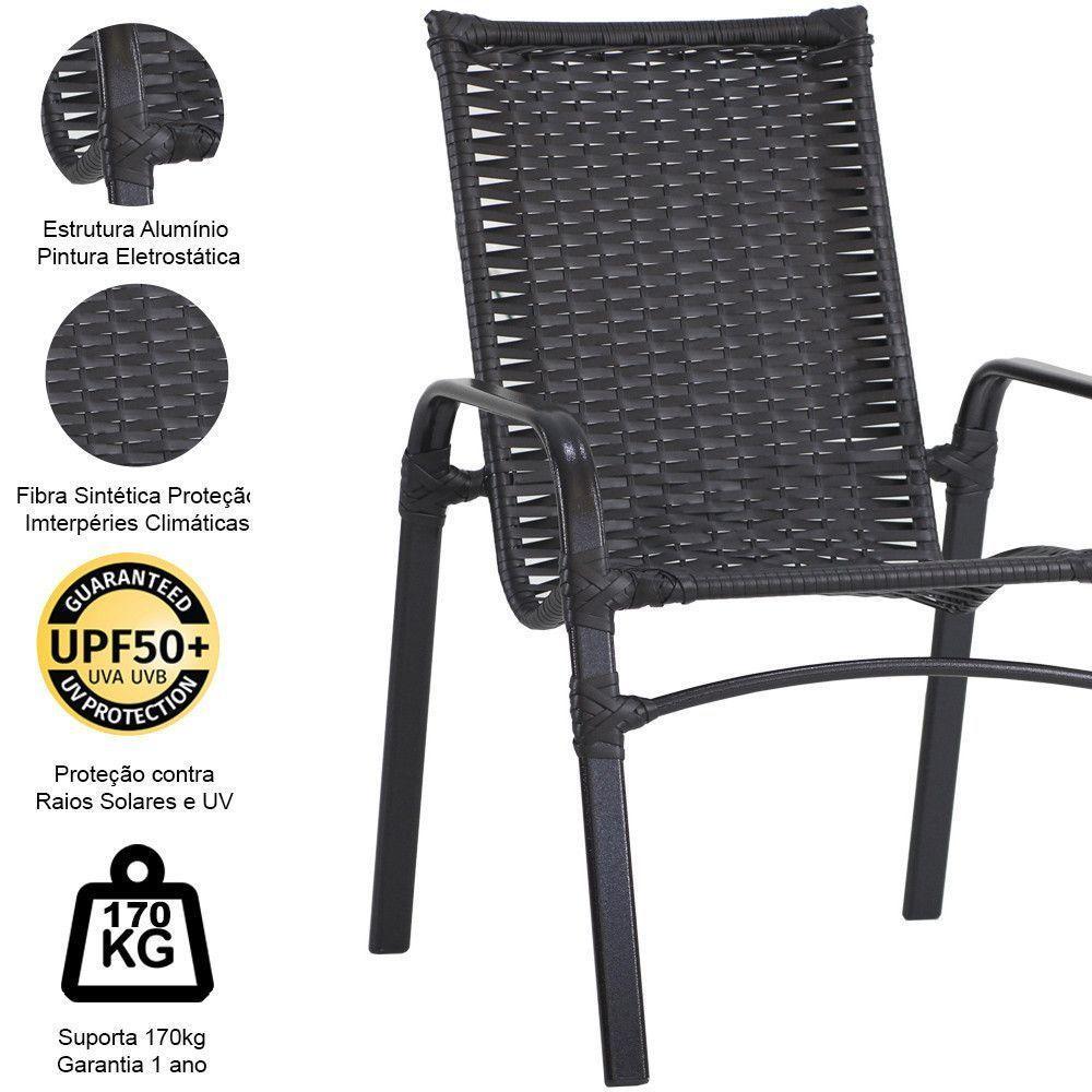 2 Cadeiras E Mesa Tampo Ripado área Jardim Varanda Piscina Tabaco - 6