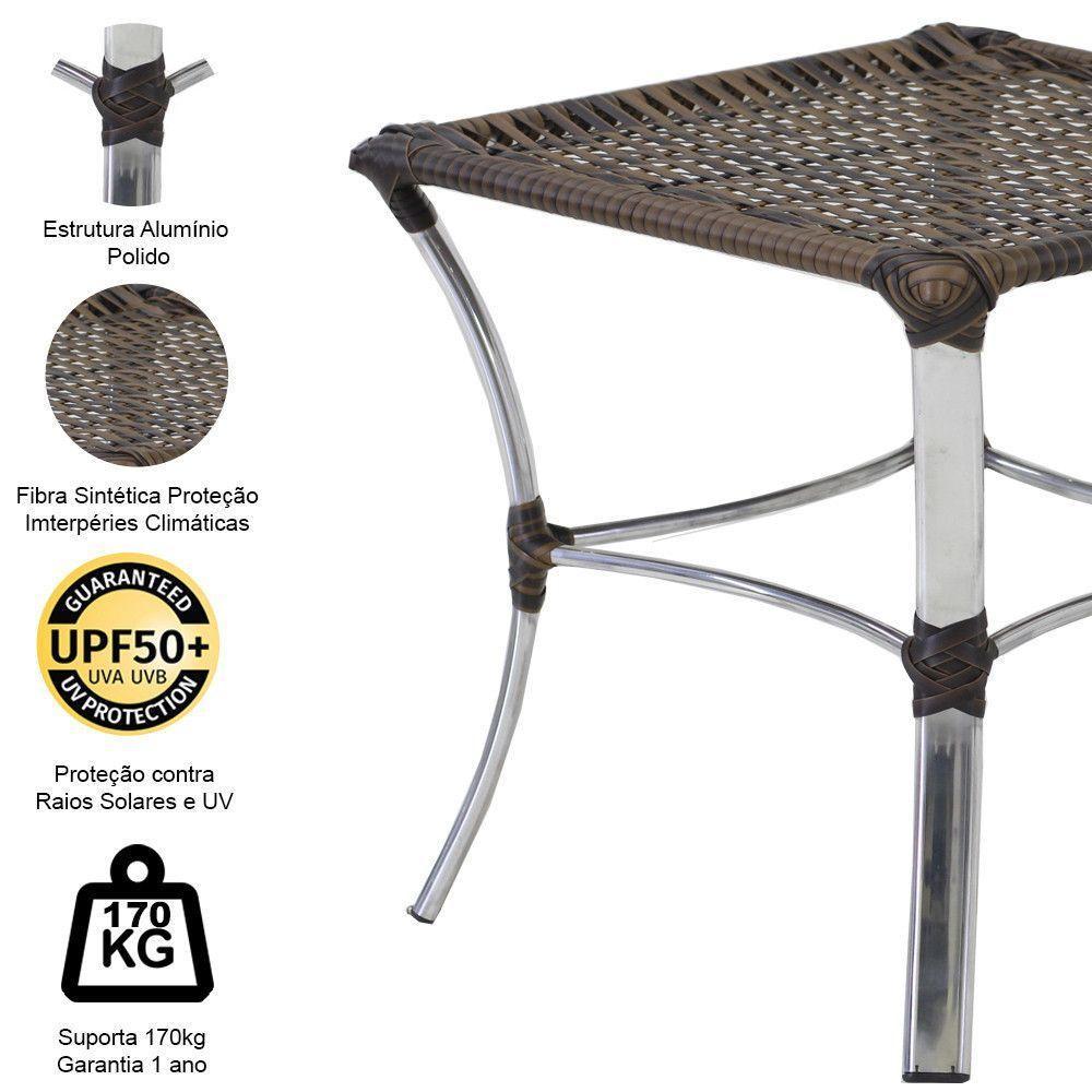 Kit 02 Cadeiras E Mesa área Externa Varanda Edícula Sacada Argila - 7