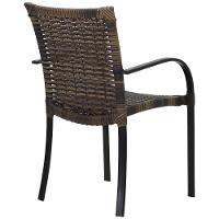 Conjunto De 4 Cadeiras Ascoli E Mesa Com Ombrelone Argila - 3