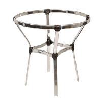 Jogo 6 Cadeiras E Mesa Varada Alumínio Jardim Fibra Trama Tabaco - 6