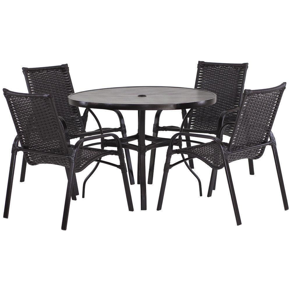 2 Cadeiras E Mesa Tampo Ripado área Jardim Varanda Piscina Pedra Ferro - 6