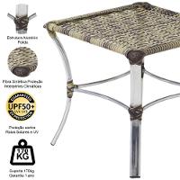 Kit 02 Cadeiras E Mesa área Externa Varanda Edícula Sacada Cappuccino - 8